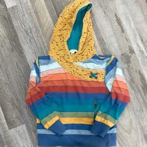Matilda Jane Kids Striped Kids Hoodie Size 6